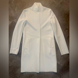 Carolina Belle Long Sleeve Soft Cream Blazer Coat Size Small